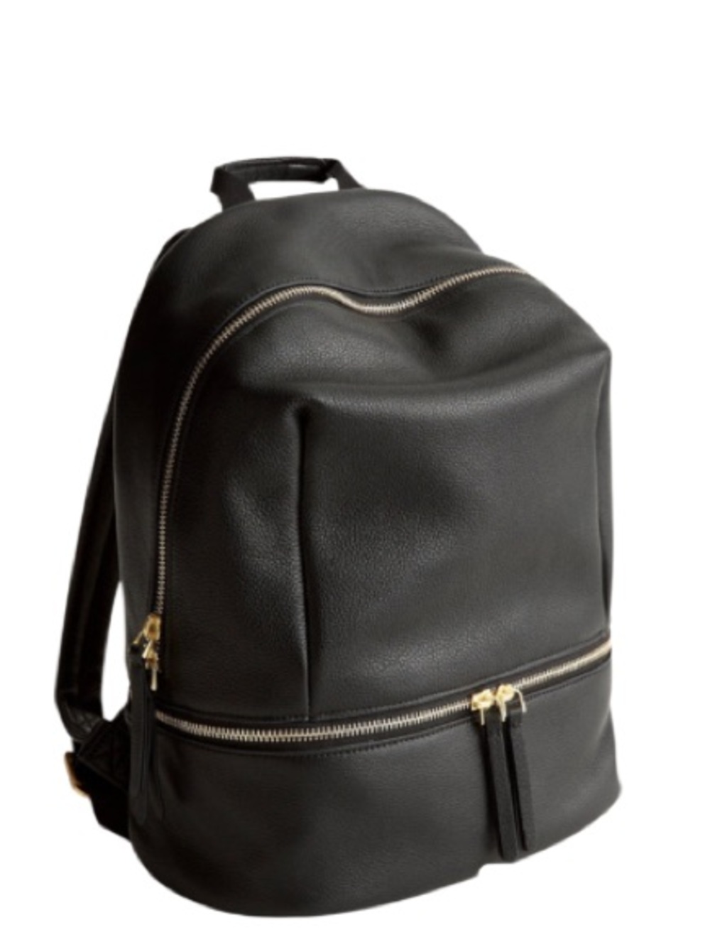 NWT Vera Bradley Genuine Full Grain Cowhide Modern Structured Backpack Black